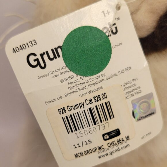 NWT Gund Retired Grumpy Cat Stuffy Super Soft 10 Inches - Picture 4 of 8